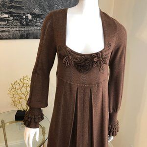 Nanette Lepore Knit Dress Merino Sz Medium